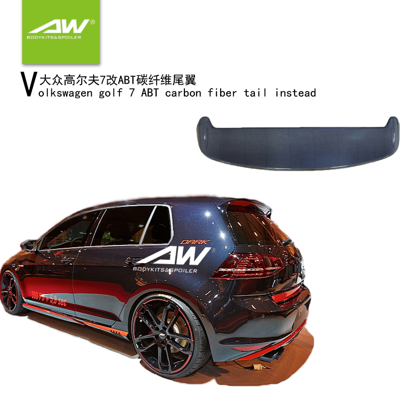 golf7尾翼 大众高尔夫7碳纤维尾翼定风翼